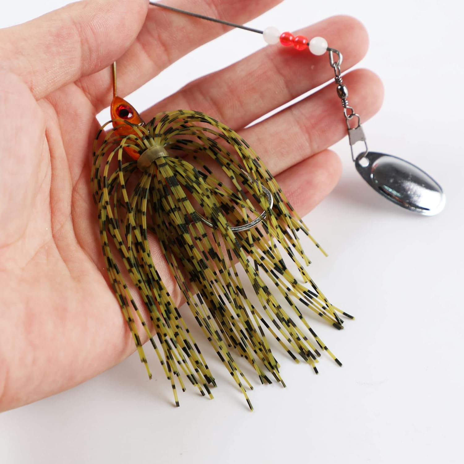 6 Pcs Fishing Lures Spinner Baits for Bass Fishing,Trout Salmon Hard Metal Spinnerbaits - Image 4