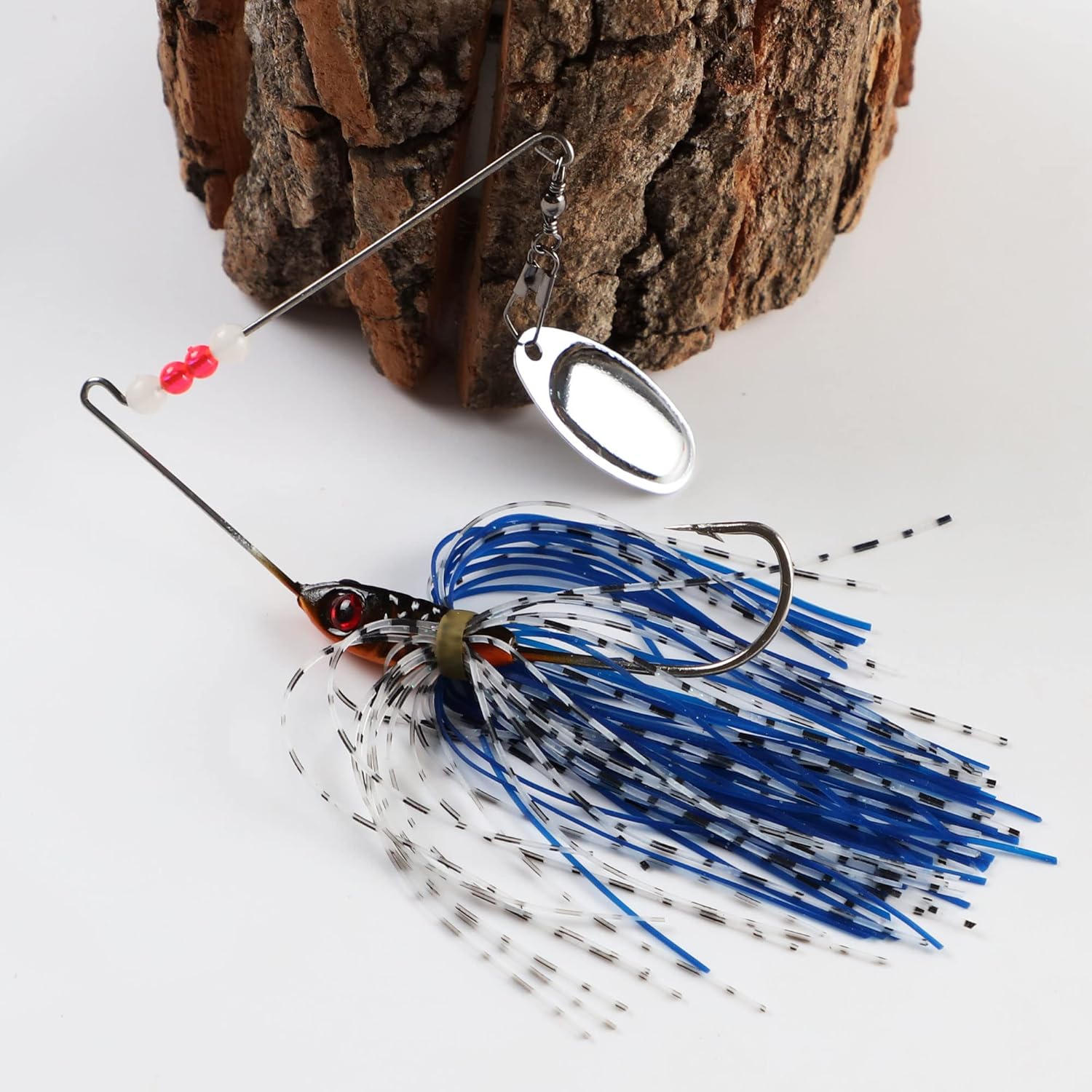 6 Pcs Fishing Lures Spinner Baits for Bass Fishing,Trout Salmon Hard Metal Spinnerbaits - Image 8