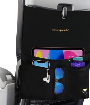 Airplane Accessories - Plane Travel Essentials - Travel Organizer - Seat Storage Organizer - Air Travel Essentials - Seat Back Organizer - International Travel Must Haves