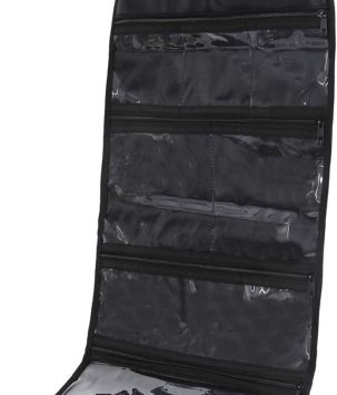 Foldable Clear Hanging Travel Toiletry Bag Cosmetic Organiser Storage